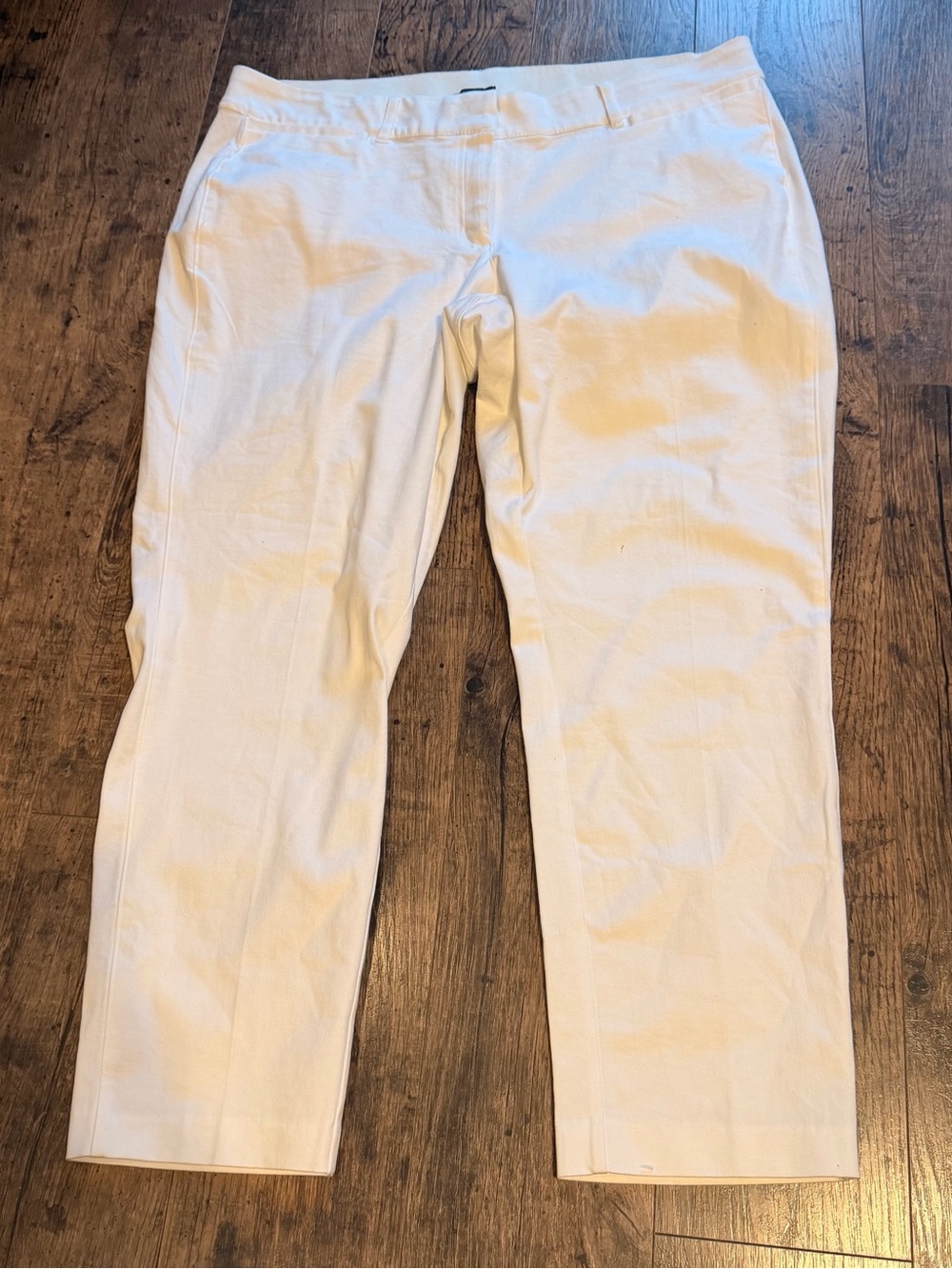 Layne Bryant White Lena Dress Pants